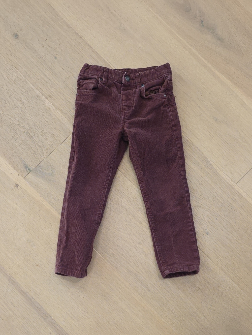 Zara Brown Corduroy Slim Jeans 3-4T